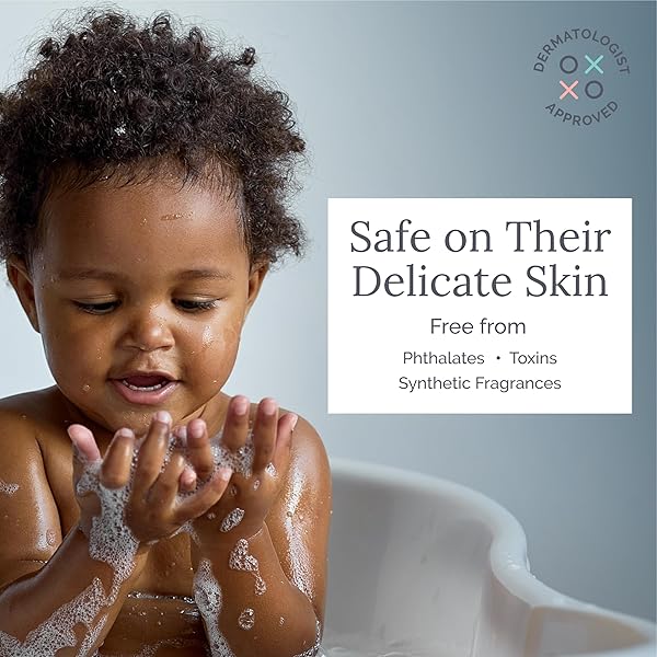 NATEMIA TEAR-FREE 3-IN-1 BABY SHAMPOO, BODY WASH, & BUBBLE BATH DERMATOLOGIST APPROVED MADE WITH SHEA BUTTER AND ALOE 15 FL OZ