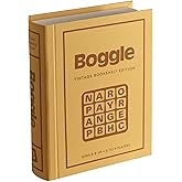 WS Game Company Boggle Vintage Bookshelf Edition, Classic Word Games, Linen-Wrapped Book Box with Retro 1976 Design, Ages 8+