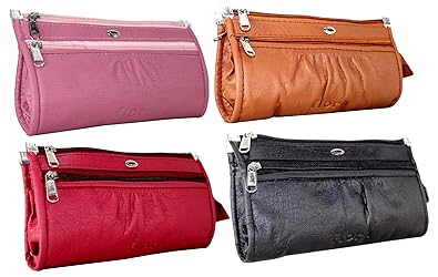 Flora Womens PU Leather Multi-colour Wallet Clutch - Combo of 4