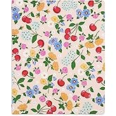 ban.do Hardcover 3 Ring Binder with 1 Inch Rings, School and Office Organizer for Letter Size Paper, Flowers and Fruit