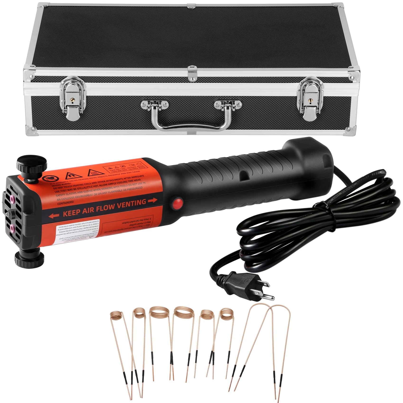 Photo 1 of 1300W Magnetic Induction Heater Tool - Induction Heater Bolt Removal & Bolt Buster Kit w/ 8 Coils, Heat Induction Tool for Automotive Repair, 25S Fast Heating Bolt Heater Tool w/Overheat Protection