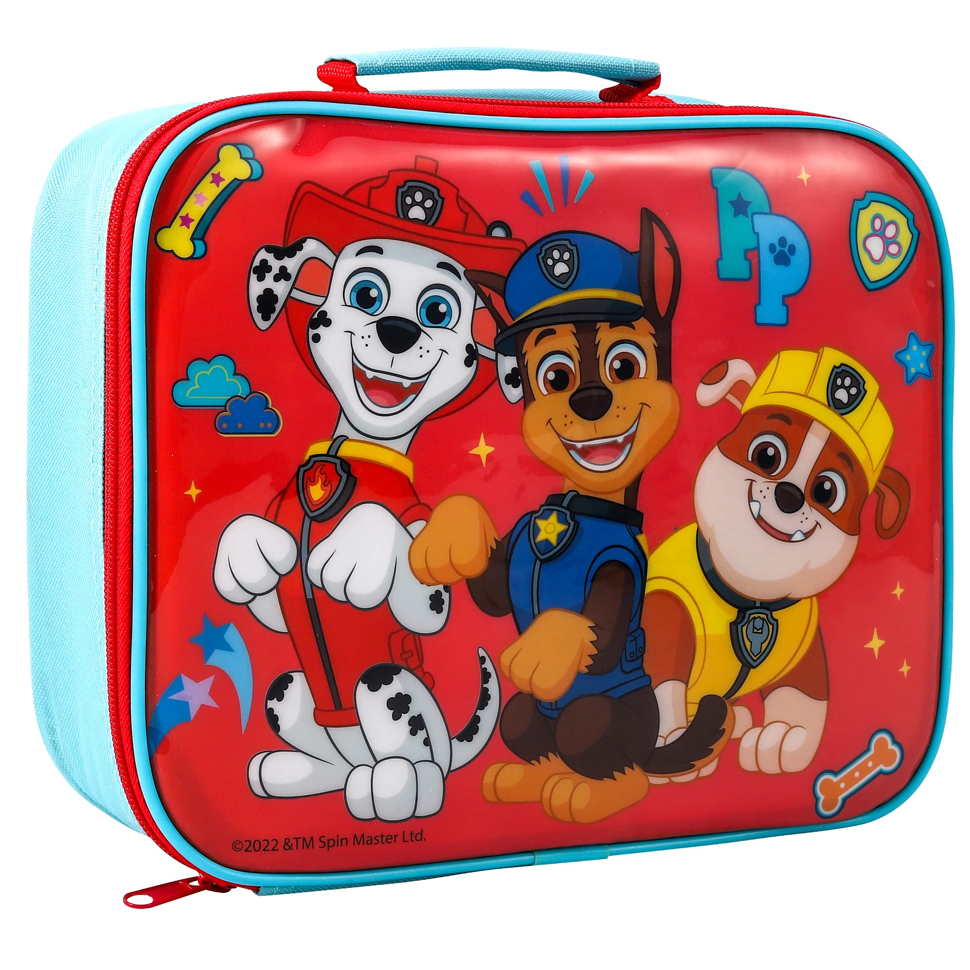Zawadi Global Paw Patrol Rectangular Insulated Lunch Box Bag for Boys and Girls, Perfect Size for Packing Hot or Cold Snacks for School and Travel, BPA Free