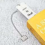 Sibba Stainless Steel Bookmark 5 x 1 Inches Silver Reading Gift view 7