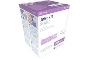 Owen Mumford Unistik 3 Safety Lancets (28G), 100 Count