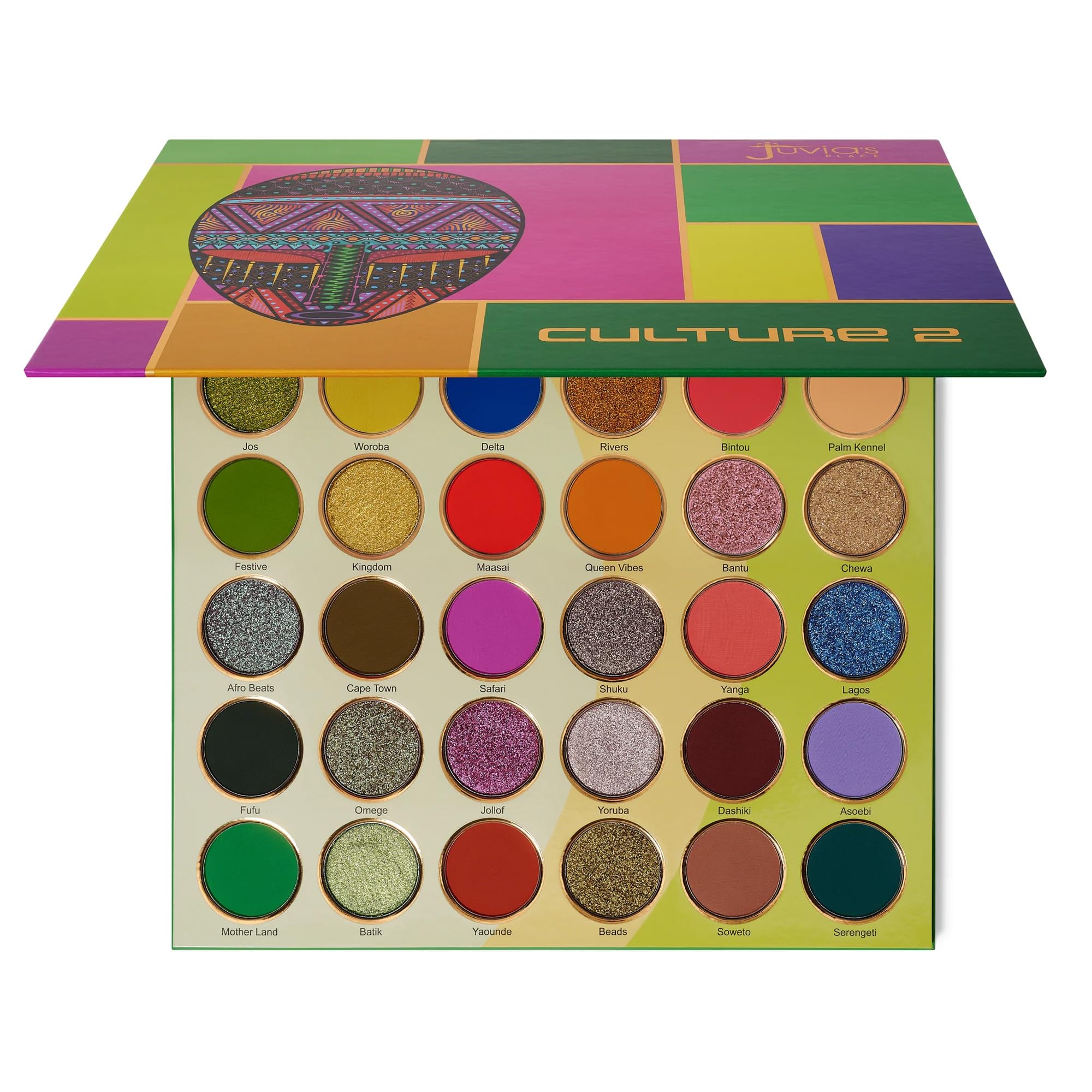 Photo 1 of Juvia's Place Culture 2 - Eye Shadow Palette 30 Colors, Long Lasting High Pigment Rich Glitter Natural Smoky Tones Matte Brown Neutral & Shimmering Metallic Makeup Non Fading Beauty Rich Glam