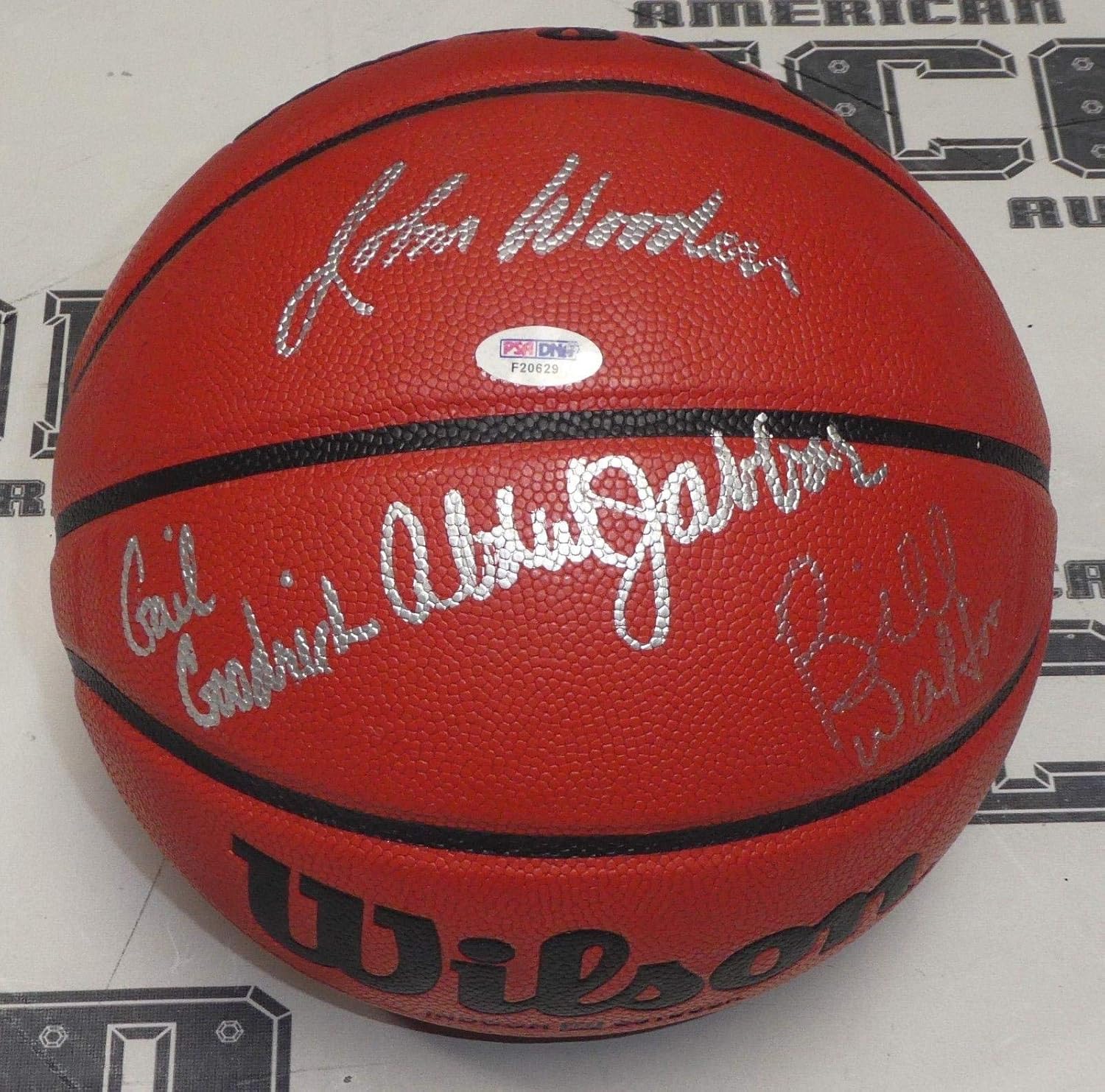 john wooden signed basketball