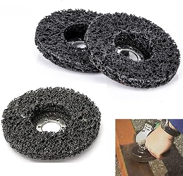8 Pack 4 1 2 X 7 8 5 8 Black Stripping Wheel Strip Discs Clean Remove Paint Coating Rust And Oxidation For Wood Metal Fiberglass Work With Grinder Polisher Grinding Burnishing Silicon Carbide