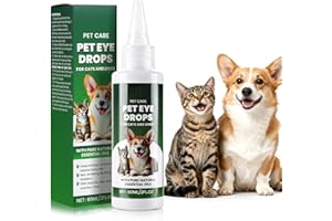 Trihood Pet Eye Drops for Dogs & Cats, Gentle & Safe Formula, Relieves Eye Itching, Redness & Irritation, Supports Healthy Eyes, Suitable for All Breeds & Ages, 60ml