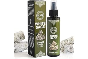 TRUMIRI White Sage Spray For Spiritual Cleansing Negative Energy And Protection - Smudge Spray Made With Natural Non Toxic Sage Essential Oil - Salvia Blanca Para Limpiar