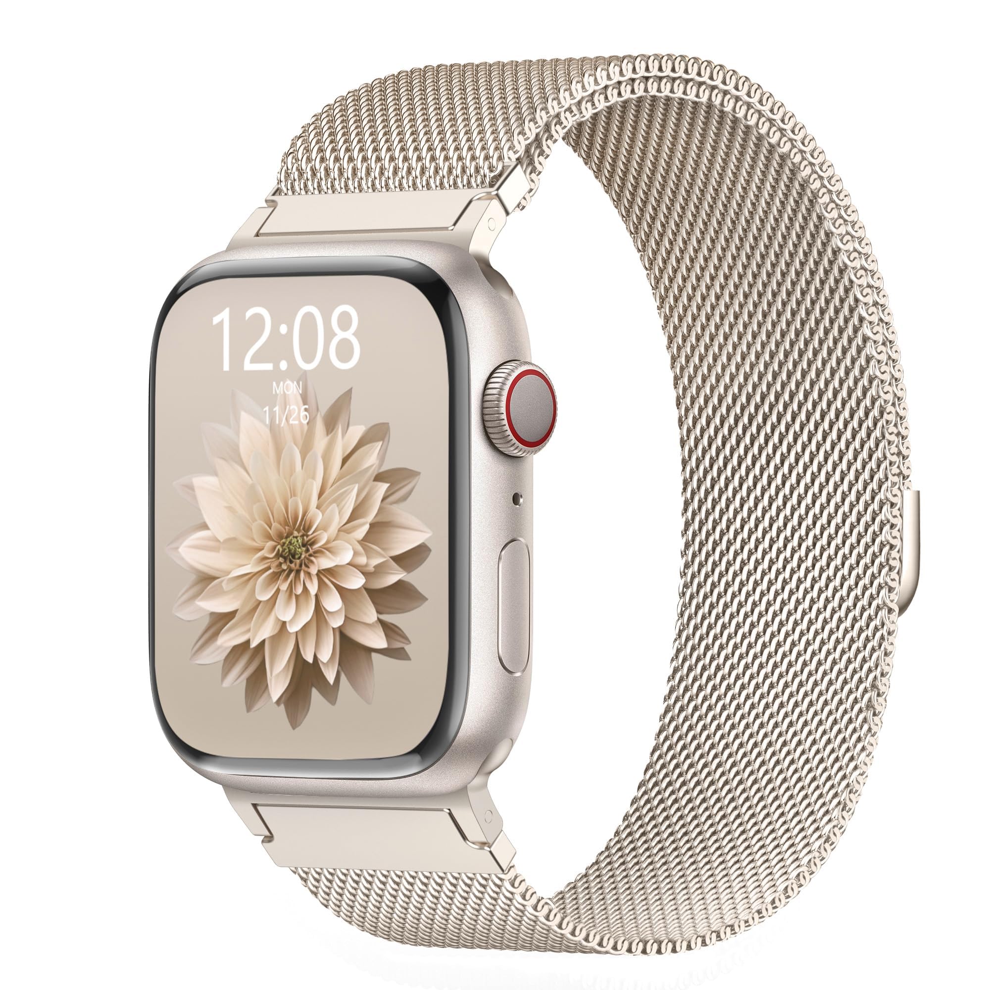 WANLISS Original Metal Milanese Loop Compatible with Apple Watch Band 38mm 40mm 41mm 42mm 44mm 45mm 49mm for Women Men, Magnetic Stainless Steel for iWatch Se Ultra Series 11 10 9 8 7 6 5 4 3 2 1
