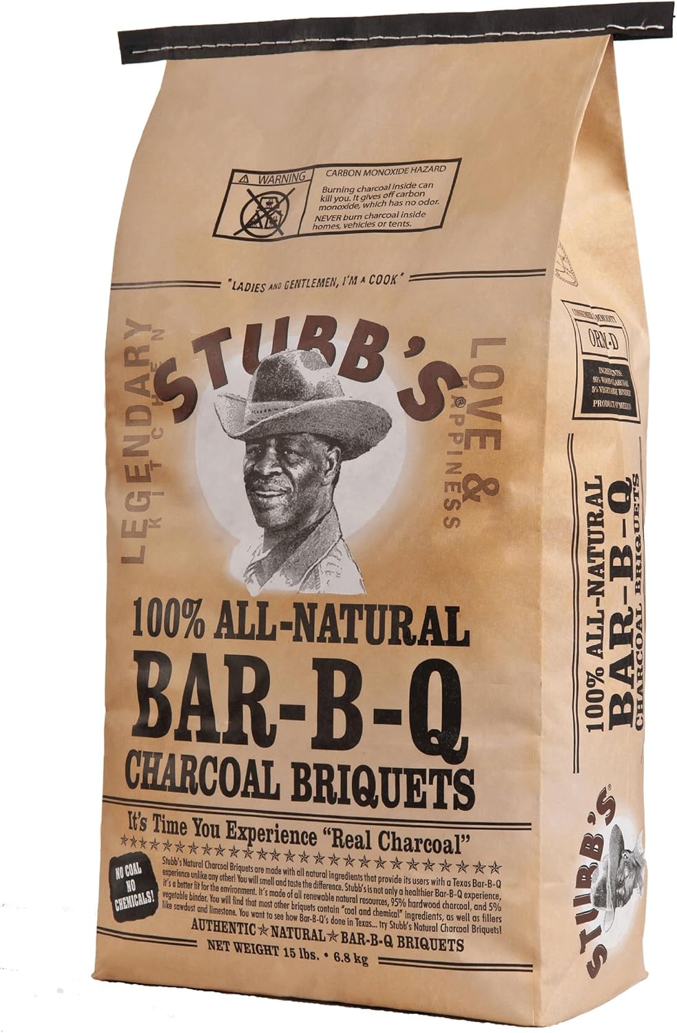 Stubb's 46015 Natural Charcoal Briquettes, 15Pound Amazon.co.uk