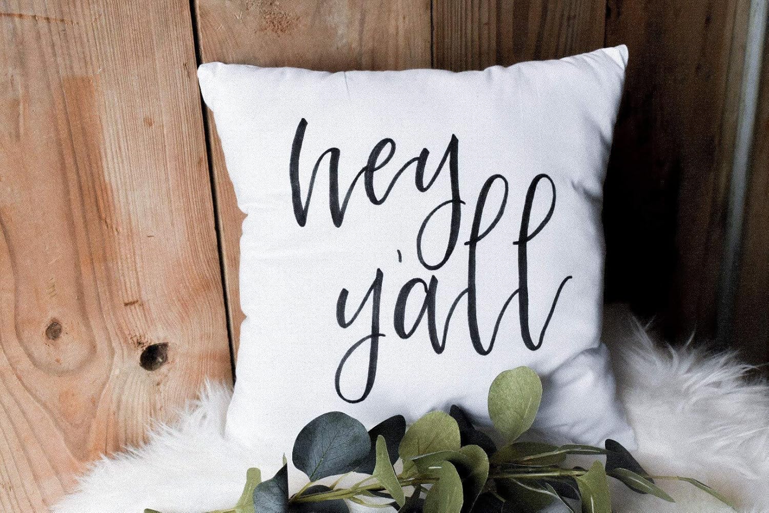 Amazon Com Georgia Barnard Hey Y All Decorative Throw Pillow