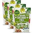Happy Village Organic Soft Dried Figs On the Go – 3 Bags (15 Individual Portion Packs) | Healthy, Organic, Non-GMO, Vegan, Kosher, Gluten-Free Snack Packs