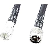 MPD Digital I LMR400 Times Microwave Coaxial Cable I N Male to PL-259 Connectors I Low Loss RF Coax I CB, Ham Radio, Transmit