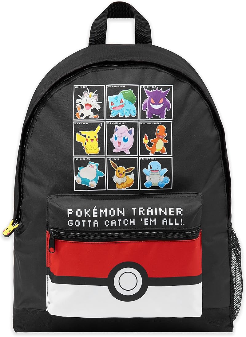 Pokémon Backpack for Kids Pikachu Charizard Rucksack School Bag with Pockets