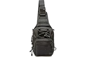WOLF TACTICAL Compact EDC Sling Bag - Concealed Carry Shoulder Bag for Range, Travel, Hiking, Outdoor Sports