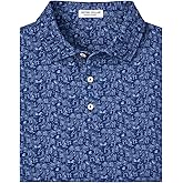 PETER MILLAR Men's Carolina Shag Performance Jersey Polo, Sports Navy, Medium
