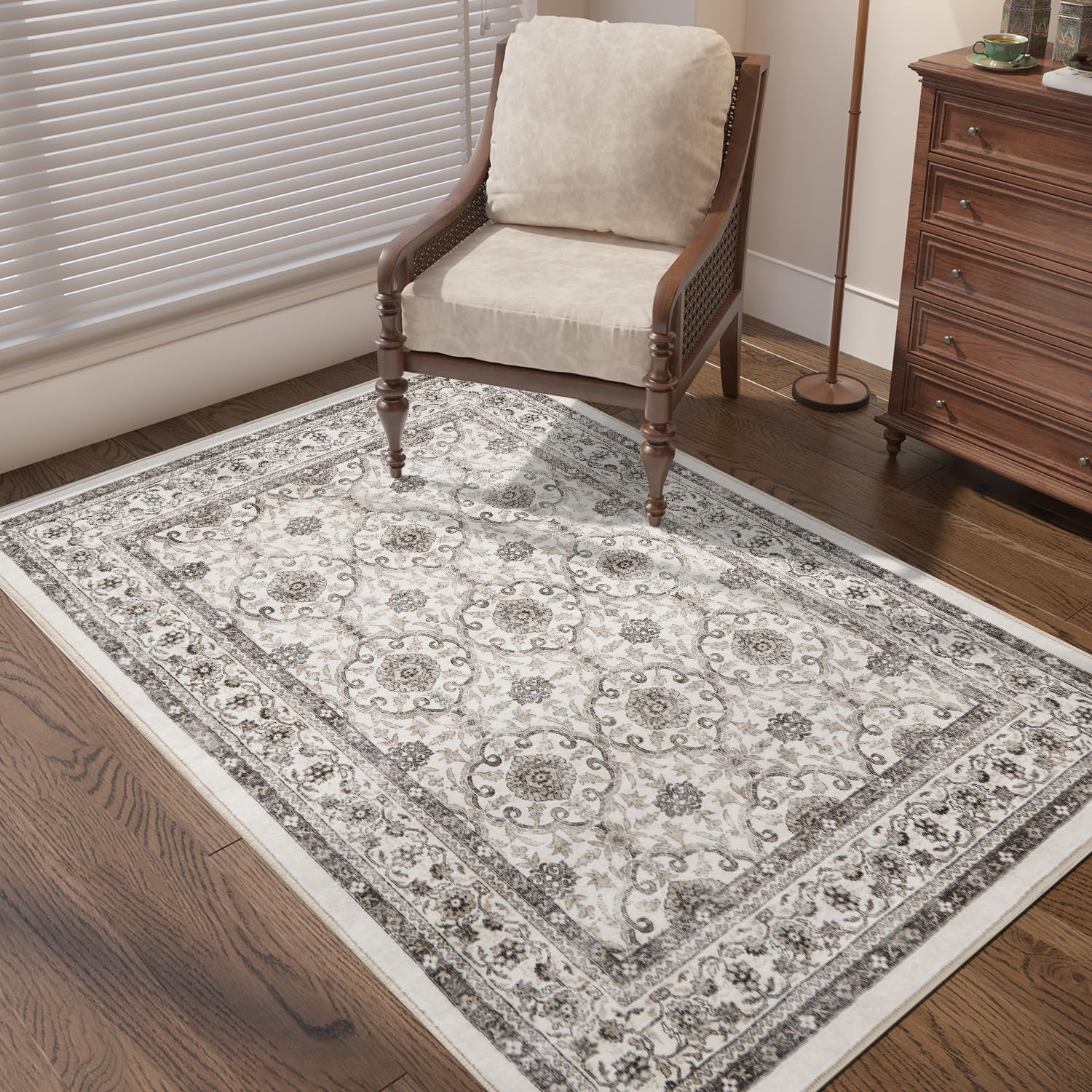 jinchan Area Rug 3x5 Entryway Washable Rug Boho