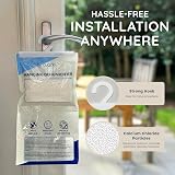 CUQOO Hanging Wardrobe Dehumidifier Bags 12 Pack Moisture Absorber Closet Damp view 5
