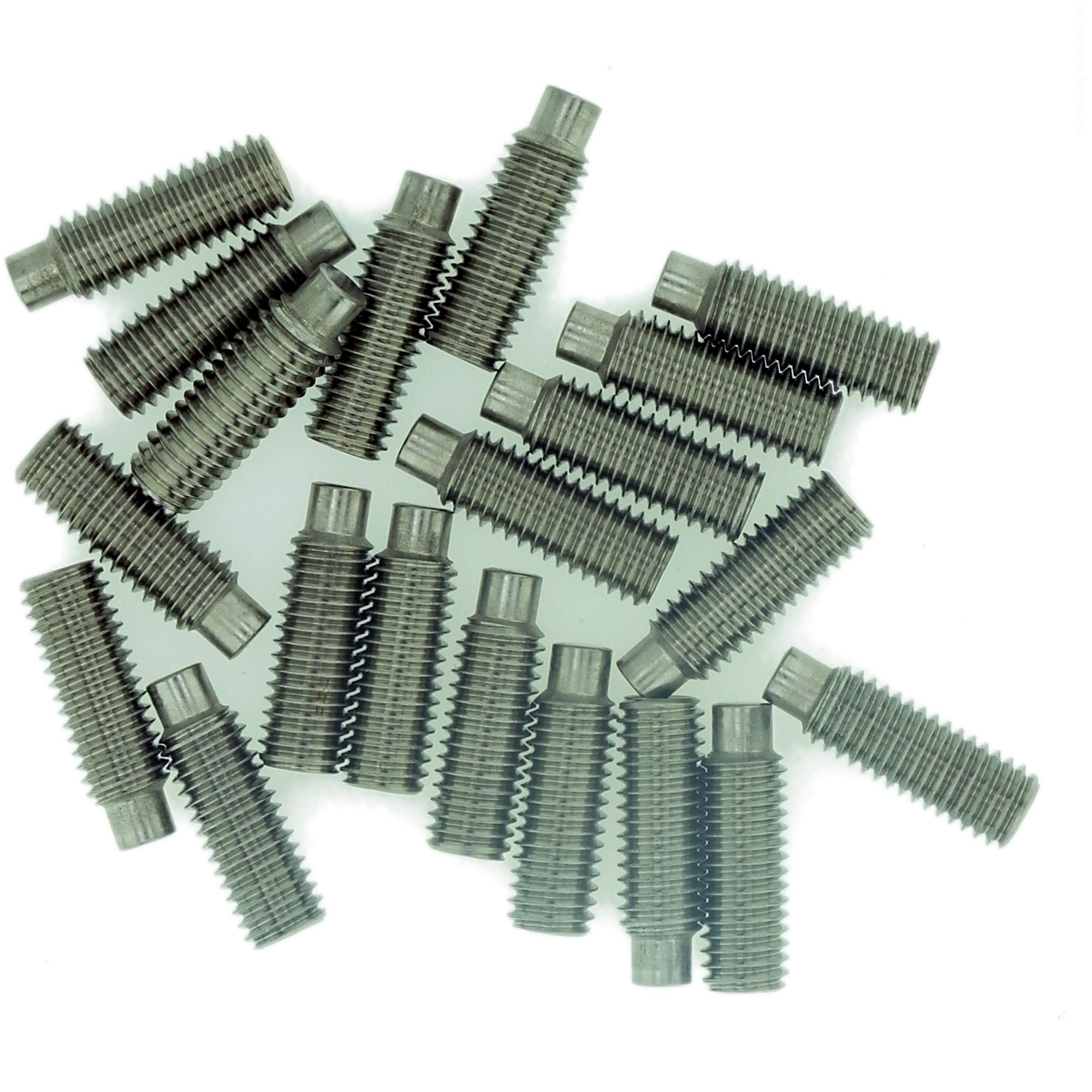 M6 (6mm x 8mm) Hex Socket Grub Screw (Dog Point) - Stainless Steel (A2) (Pack of 20)