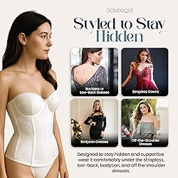 Dominique Women’s Lace Longline Corset Bustier
