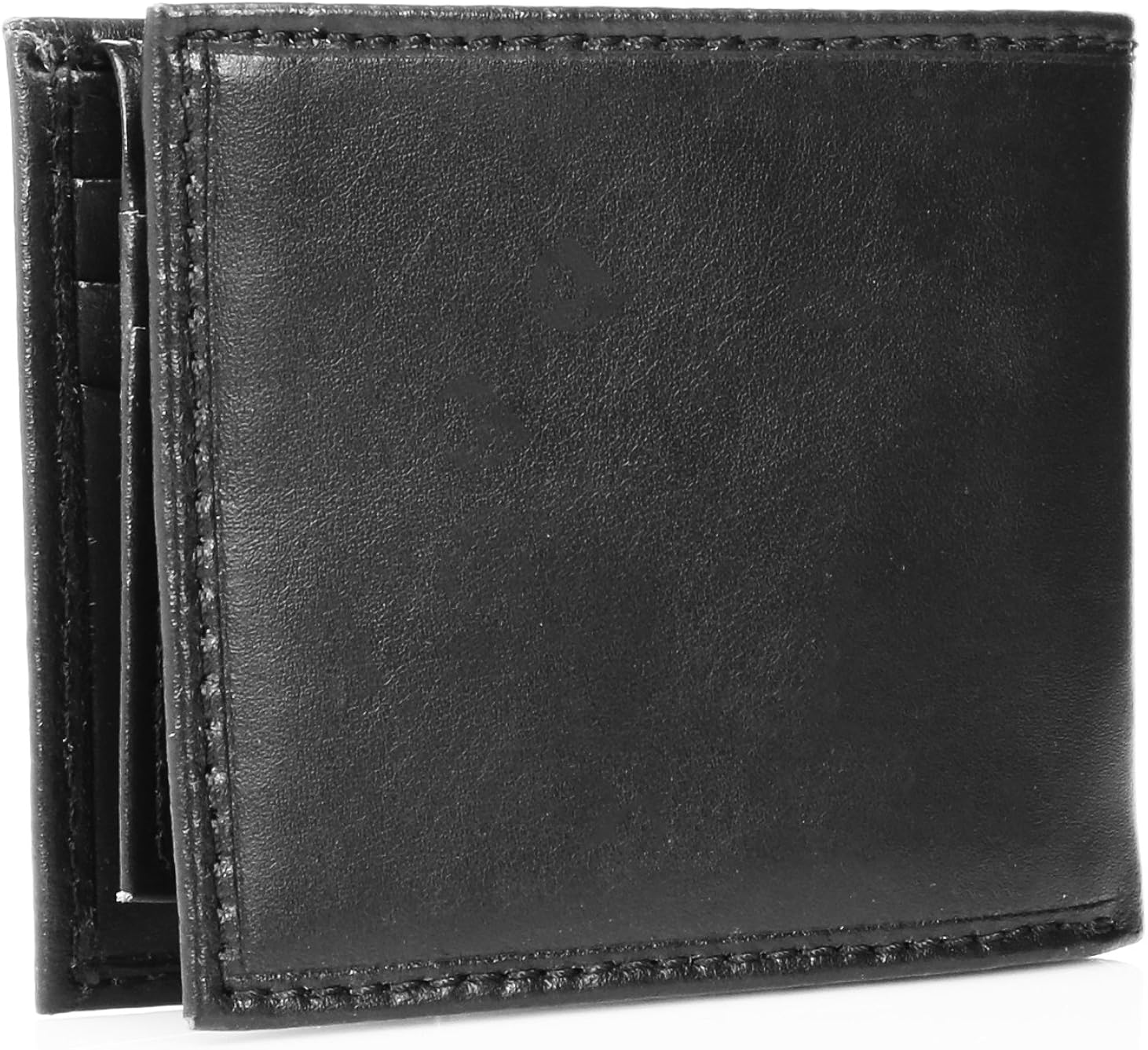 Tommy Hilfiger Men's Leather Fordham Passcase Bifold Wallet Novelty, Black, One Size - Image 3