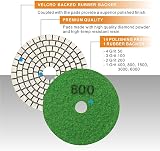 SPTA 4 Inch Diamond Wet Polishing Pads 14 Grits + Backing Pad for Granite Marble view 4