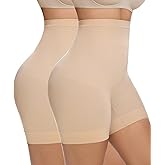 FRESBEIT Womens Shapewear Tummy Control, Girdles for Women Body Shaper High Waist Shapewear Shorts Under Dress