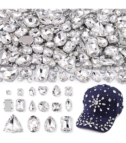 Lot De 50 Cristaux Facettés Acrylique Diamant 6,3 Mm Transparents - Pour Coller, Scrapbooking - Neuf étiqueté