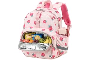 LOIDOU Toddler Backpack for Girls, Mini Preschool Backpack for Kids 2-4, kids travel backpack Small Diaper Daycare Bag