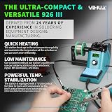 YIHUA 926LED III 60W Soldering Station UK Plug with Tips, Hands view 2