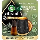 Air Wick Essential Mist Air Freshener Diffuser &amp; Refill White Sage Mahogany | Air Wick Essential Mist diffuser includes Diffuser, 1 count White Sage &amp; Mahogany refill, infused with essential oils.