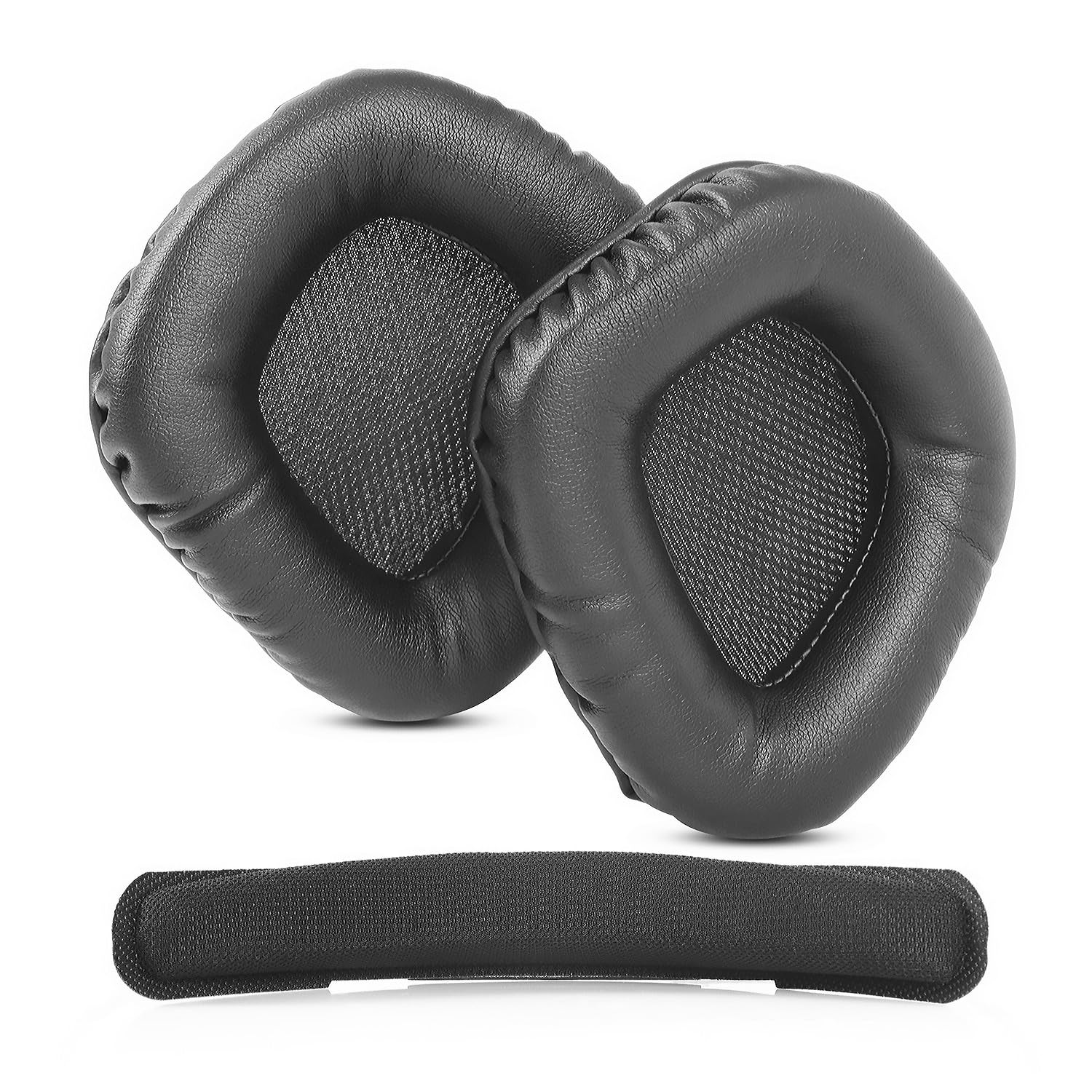 Upgrade Replacement Ear Cushion Headband Earpad Compatible with Corsair Void & Corsair Void Pro Wired & Wireless Gaming Headsets 7.1 Memory Foam Replacement Ear Cups