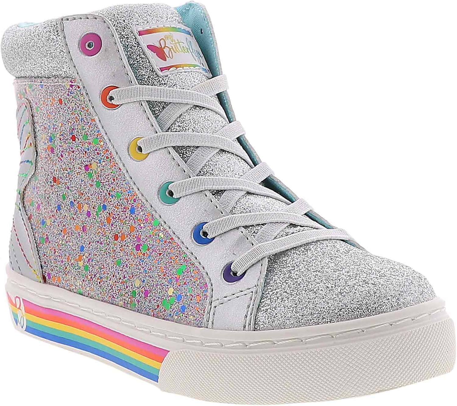 colorful high top sneakers