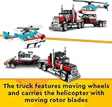 LEGO Creator 3in1 Flatbed Truck with Helicopter 31146 7+ Vehicle Toy Set view 3