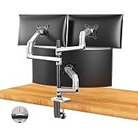 Ergounion Triple Monitor Mount - Adjustable 3 Monitor Desk Mount, Triple Monitor Stand for Screens up to 40 Inches Within 25 