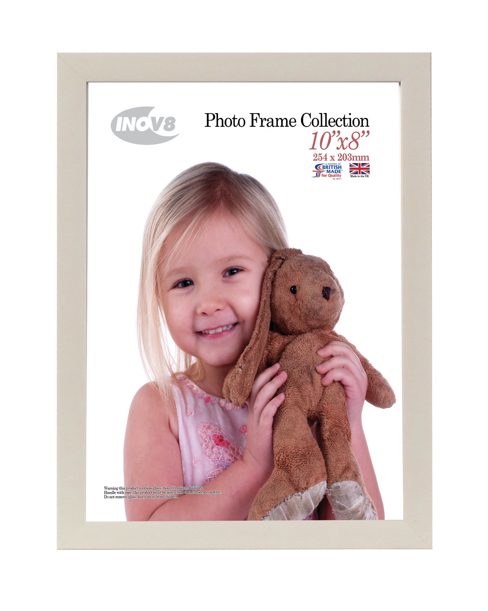 Inov8 Framing PFVS-SOGR-108 British Made Traditional Picture/Photo Frame, Soft Grey, 10x8 inch — image 1