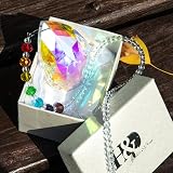 H&D Chakra Crystal Rainbow Suncatcher 76mm Bauhinia Prism Ornament view 7