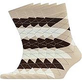 VRD Men’s Dress Socks Bamboo Rayon 5-Pack Crew Socks Fits Shoe Size 8-13 Gift Box