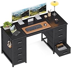 ODK 48 Inch Computer Desk with 8 Fabric