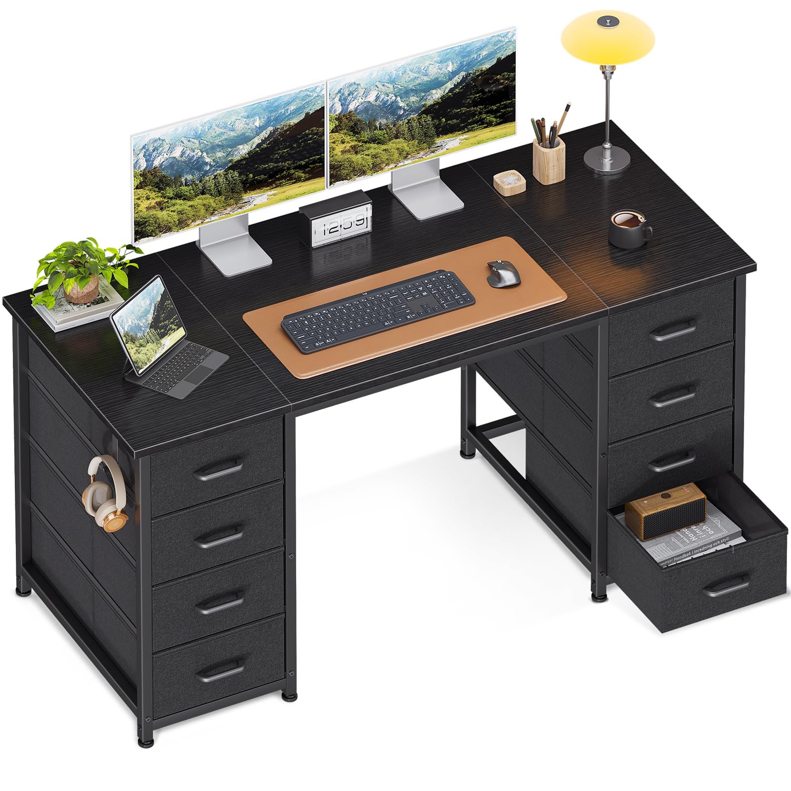 ODK 48 Inch Computer Desk with 8 Fabric