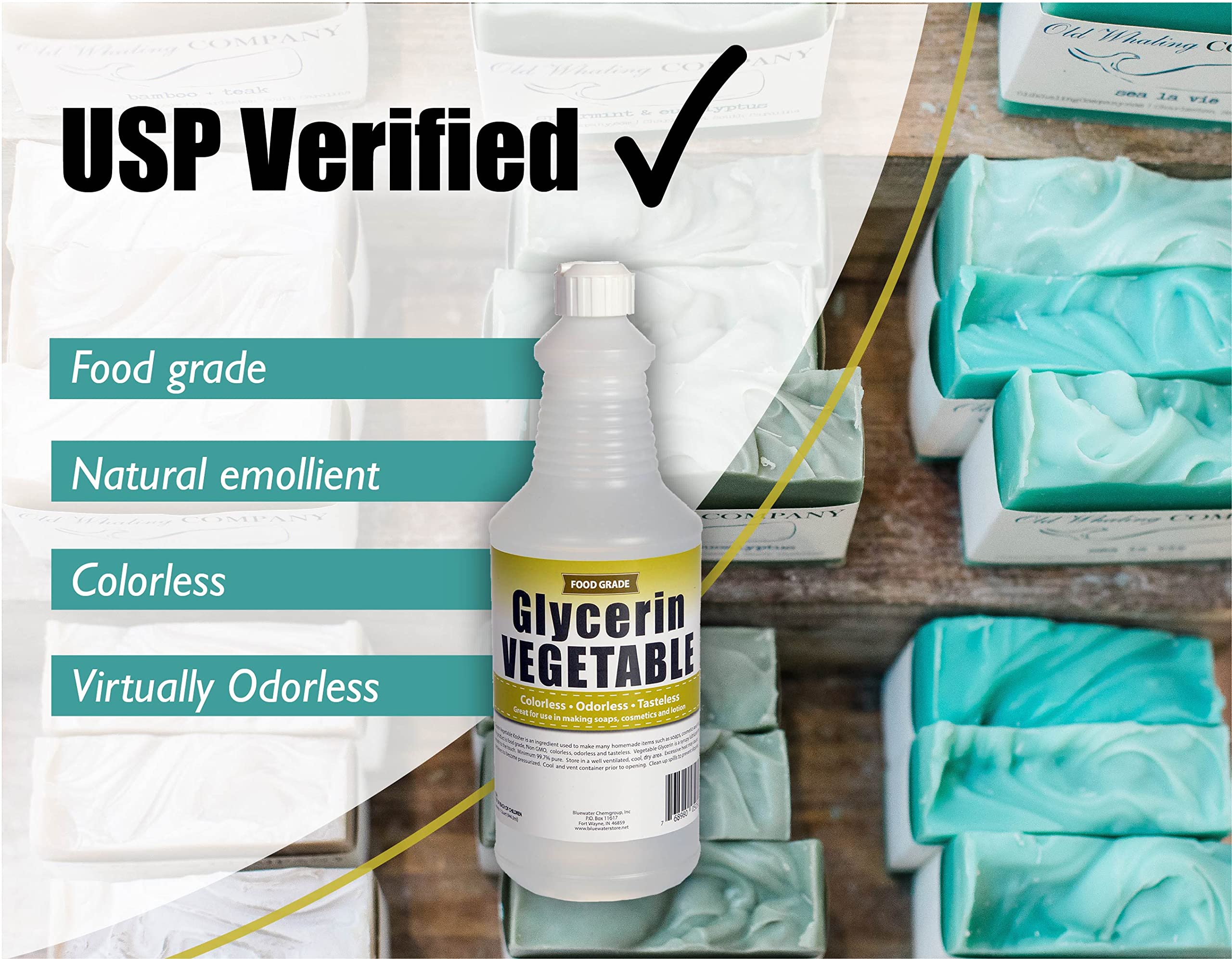 Vegetable Glycerin - 1 Quart (32oz) - All Natural, USP Grade - Food Grade Liquid Glycerin