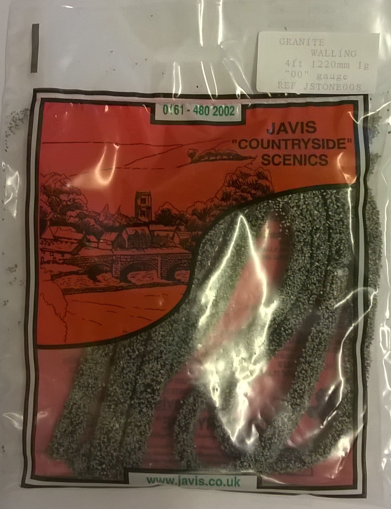 Javis Flexible Granite Walling 1220mm (4ft) - OO Gauge 1:76 Scale