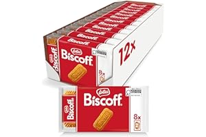 Lotus Biscoff - Caramelized Biscuit Cookies - 2 Cookies x 8 - Pack of 12