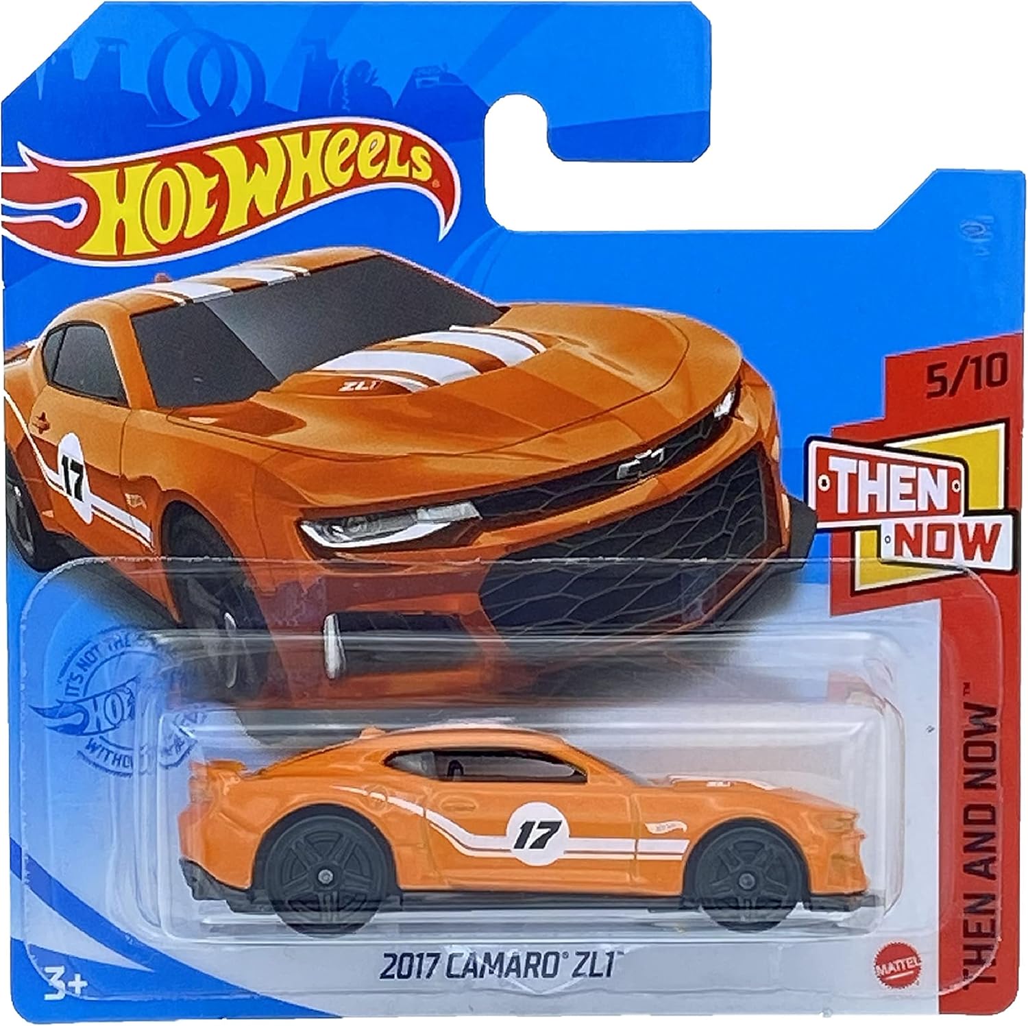 KLAS Hot Wheels 2017 Camaro ZL1 (Orange) 5/10 Then And Now 2021-154/250 (Short Card) GTB32 *** available in A CAR KEEPER PROTECTIVE COLLECTORS CASE *** - Image 3