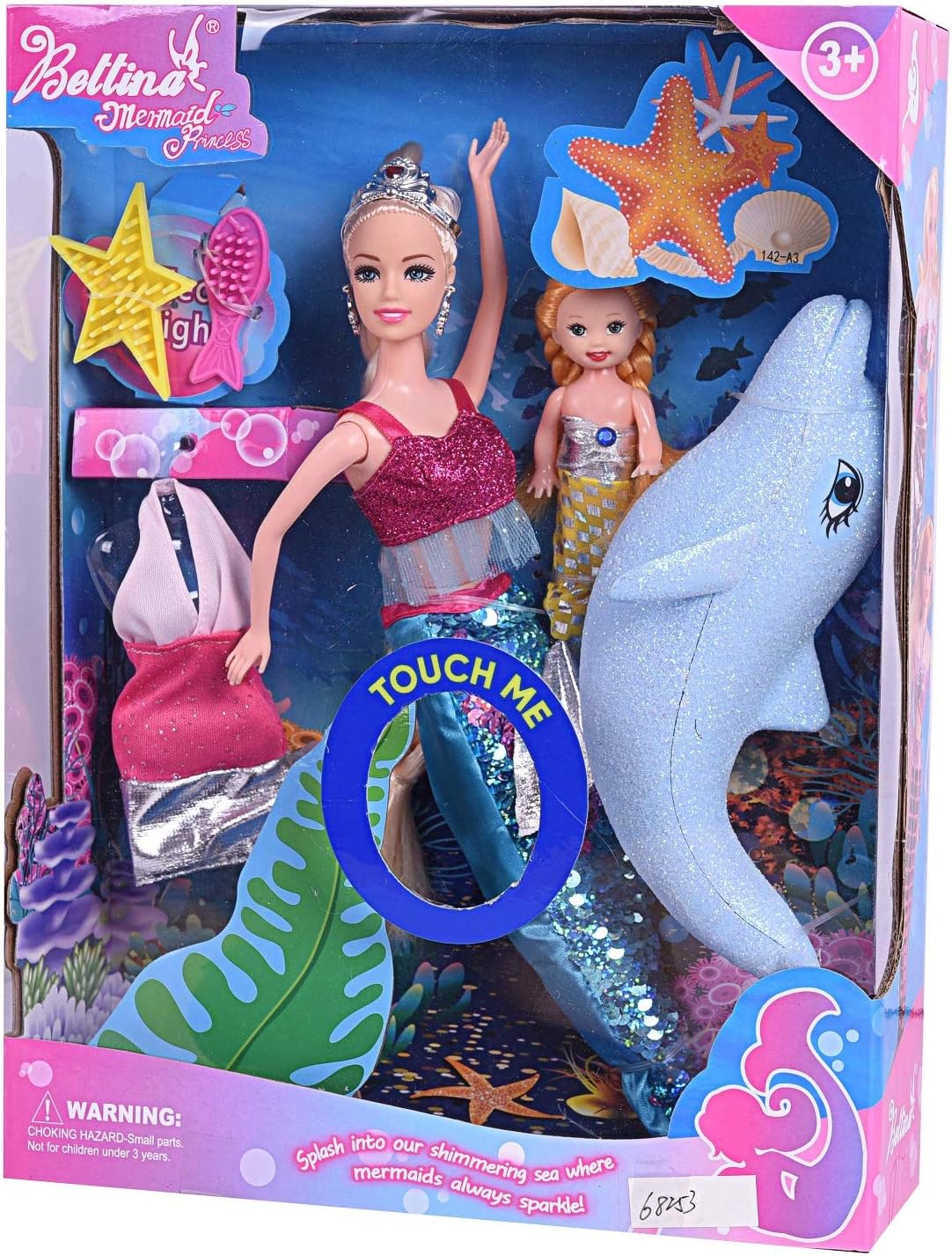 BETTINA Mermaid Princess Doll Pack 