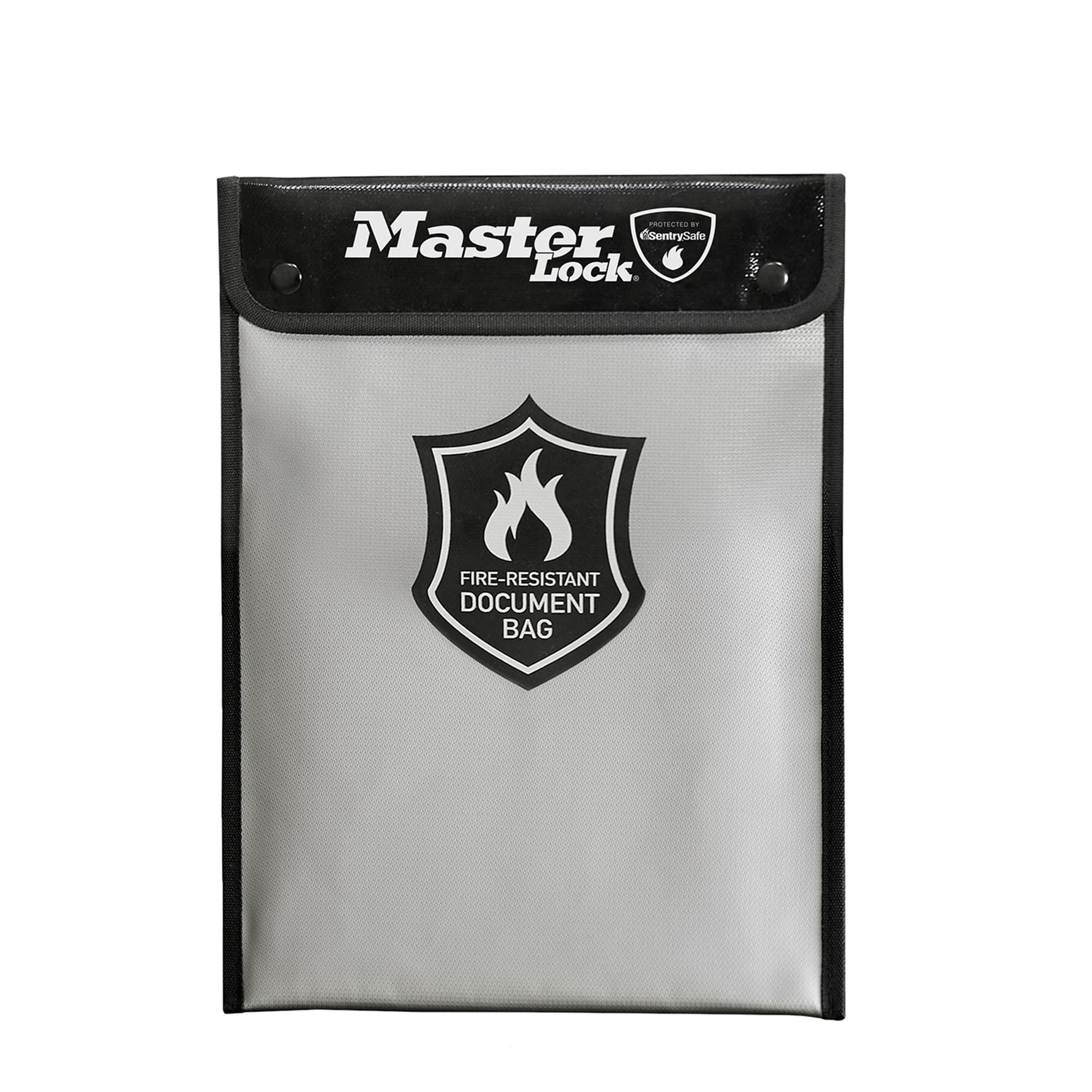 Master Lock FBWLZ0EURHRO Fireproof document bag silicone coated for fire resistance and water resistance to protect money, A4 documents, tablets, hard drives, ID papers and more