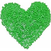 Yowamho Fuse Beads for Crafts, 1000 Pcs 5mm Green. | Melting Beads Refill, Crafting Supplies, Ideal for DIY Activities &amp; School Projects &amp; Party Activities.