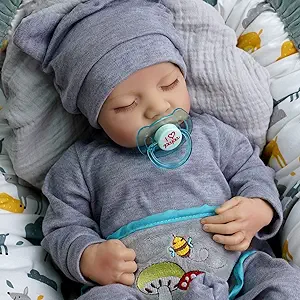 JIZHI Lifelike Reborn Baby Dolls - 17-Inch