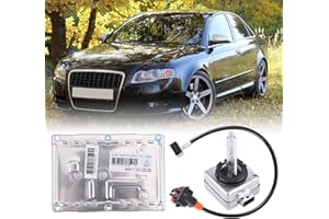 SEADEAR 89035113 Xenon Headlight Ballast Control unit with igniter and D2S Bulb Compatible with Cadillac CTS SRX Dodge Charger B6 LAD5GL A4 S4 2005-2008 Chrysler 300 Jaguar XJ8 XJR Xenon S80 S60 XC90 V70 XC70